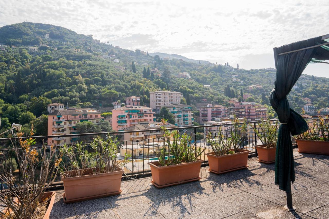 073 - Casa Rapallo con Attico privato, 10 minuti Mare Spiaggie a piedi Esterno foto